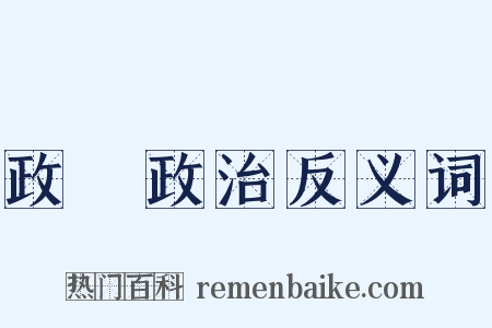 政黨政治反义词是什么意思的图片